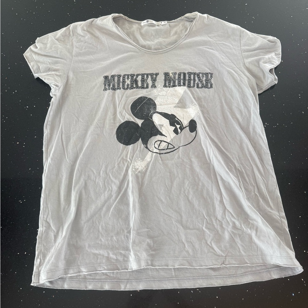 Disney Mickey Mouse White Graphic T-Shirt